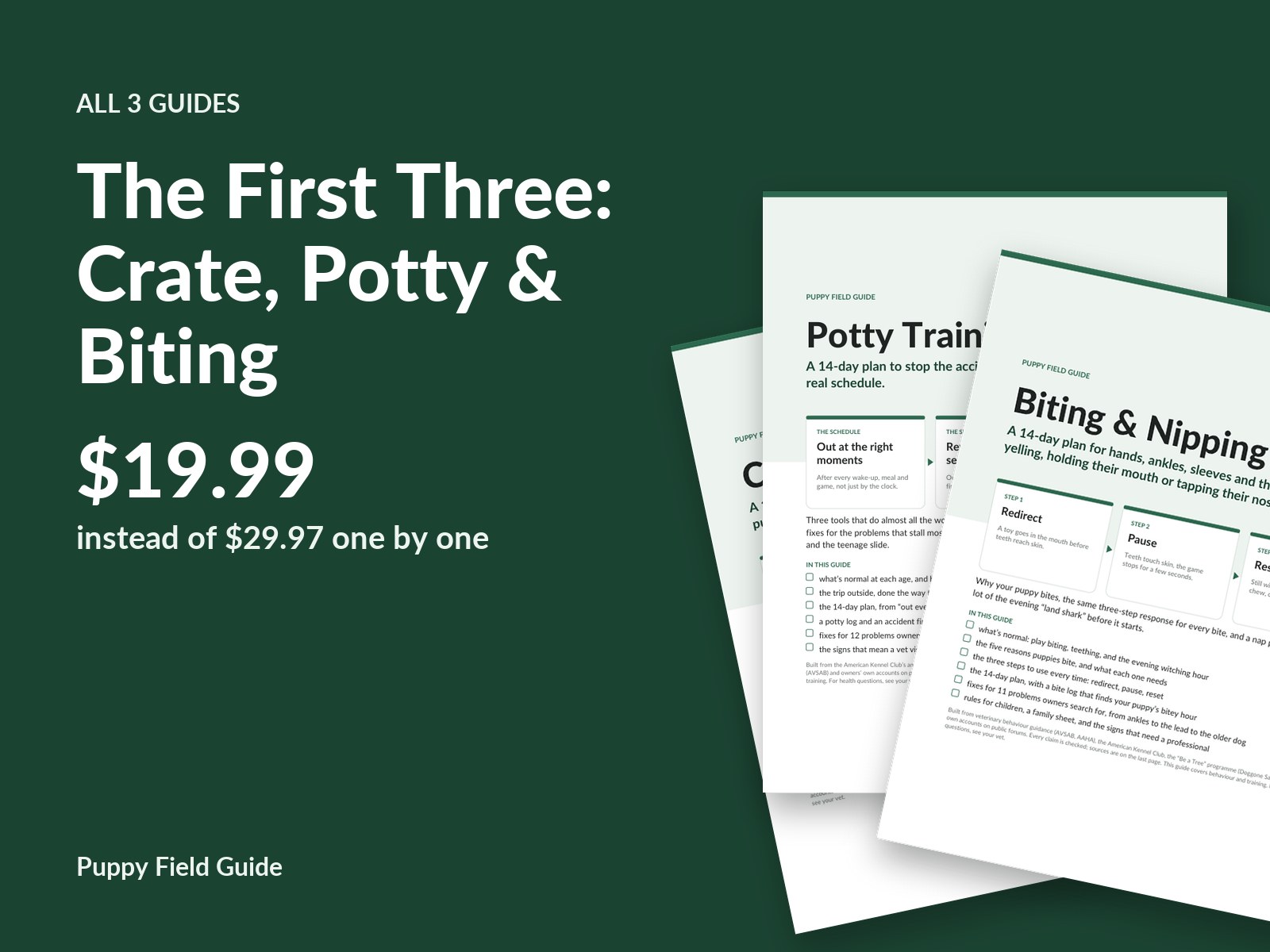 The First Three: Crate, Potty & Biting